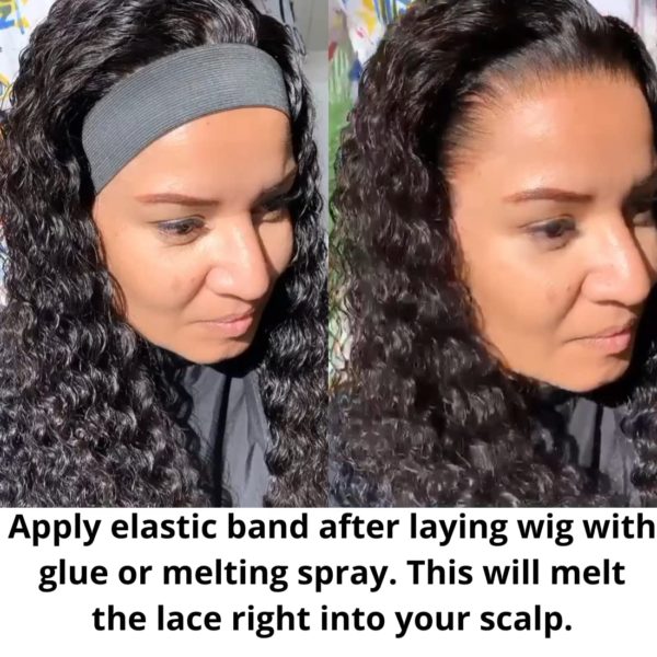 Elastic Band for Lace Frontal Melt, 4 PCS Lace Melting Band for Lace Wigs,  Wig Elastic Band for Melting Lace, Adjustable Wig Band for Edges, Lace Band  Wig Bands for Edges Elastic