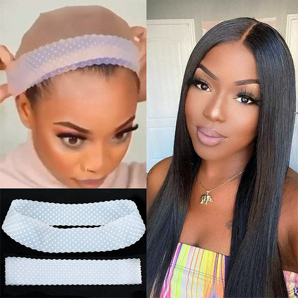 Silicon Wig Band Elastic Wig Grip Band For Lace Front Silicone Wig Head Band  Black White Beige Headband For Fix Wigs Hair Band - AliExpress