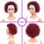 13*1 Pixie Cut Curly Lace Wig 1b/99J