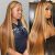 13x6 Straight Highlight Wigs-180 Densité