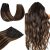 #1B/6/1B Balayage Natural Black to Chestnut Brown
