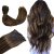 #2/6/2 Balayage Dark Brown to Chestnut Brown