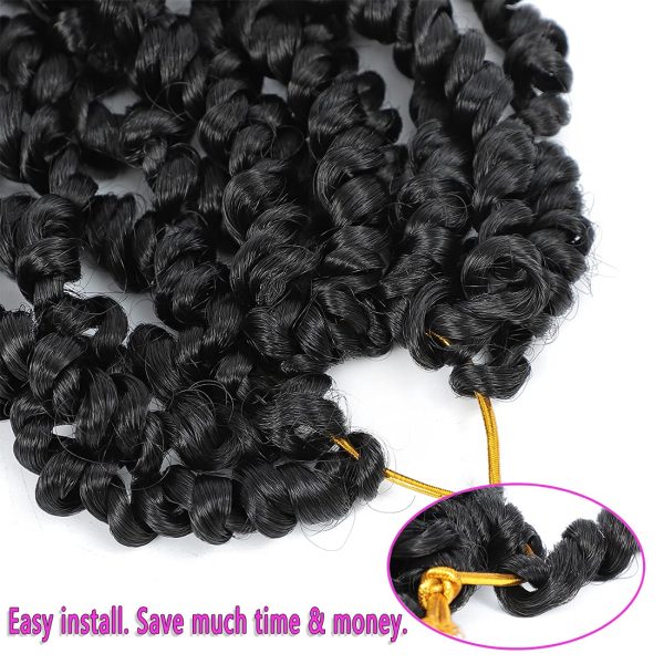 Passion Twist Crochet Hair Pre-Looped Synthetic Braiding Hair Extensions  Ombre Pre-Twisted Water Wave Passion Braids Hair - China Hair Extension and  Crochet Braid Hair Extensions price
