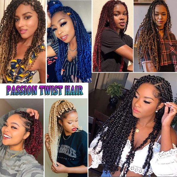 10 Packs Pre-twisted Short Bob Passion Twist Hair 10 Inch Crochet Hair For  Black Women For Kids, Pre-looped Water Wave Natural Black Pasion Twist  Synthetic Braiding Hair Extension(10 Inch 10 Packs 1b)