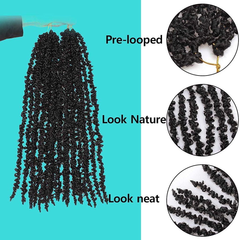 2 Packs Butterfly Locs 20 Inch Crochet Braids Hair Pre-looped ...