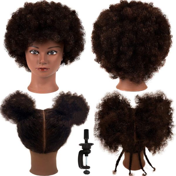 Human Hair Mannequin Head For Hairstyles Practice Braiding