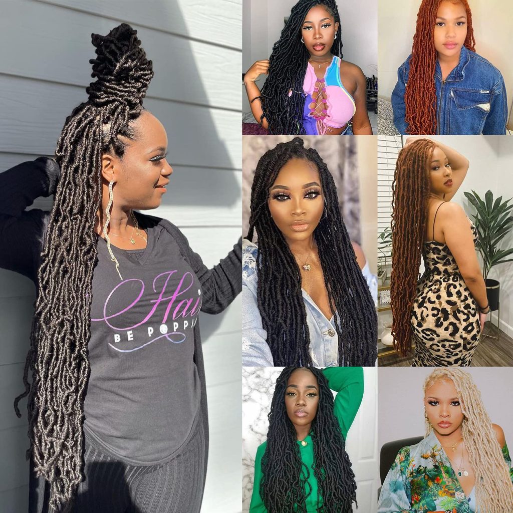 Soft Locs 14 Inch New Faux Locs 7 Packs Faux Locs Crochet Hair New Soft