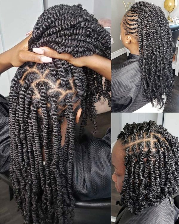 Springy Afro Twist Hair With Crochet Hook 16 Inch Pre separated