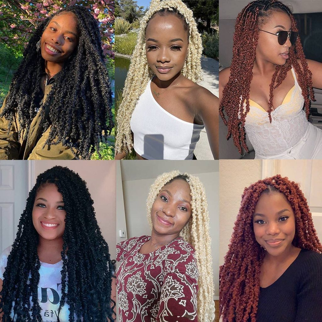 2 Packs Butterfly Locs 20 Inch Crochet Braids Hair Pre-looped ...