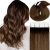 Auburn Brown Mixed Dark Brown with Darkest Brown Roots #LMR2-4/30