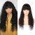 Deep wave wigs with bangs