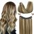 #(P8A/22)Medium Brown Highlighted Golden Blonde