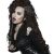 Parrucca lunga marrone strega con evidenziazione