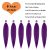 Purple Braiding Hair 6 Packs
