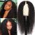 V Part Wig Natural Black Color